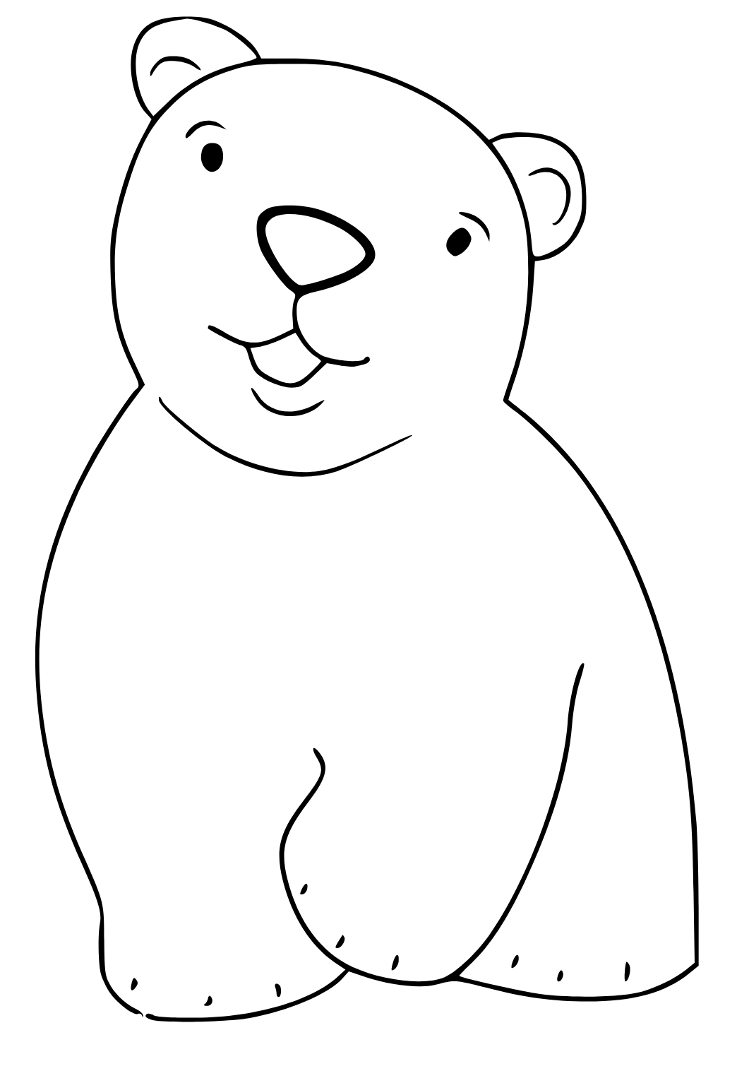 180+ Polar Bear Coloring Pages Printable 95