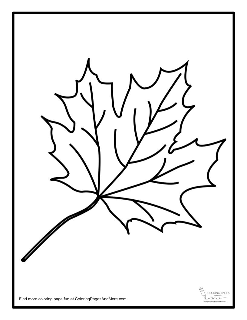 194+ Maple Coloring Pages Printable 120