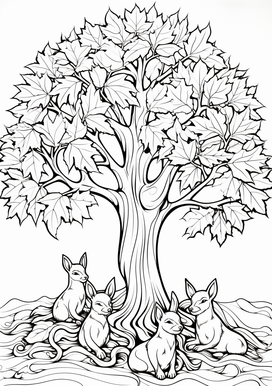 194+ Maple Coloring Pages Printable 127