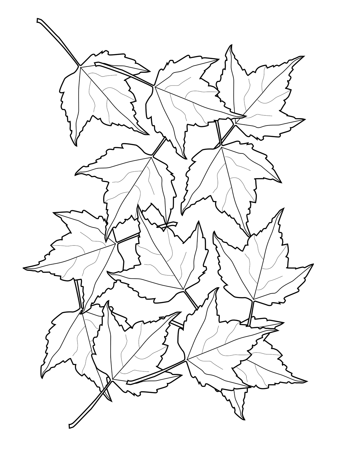 194+ Maple Coloring Pages Printable 154