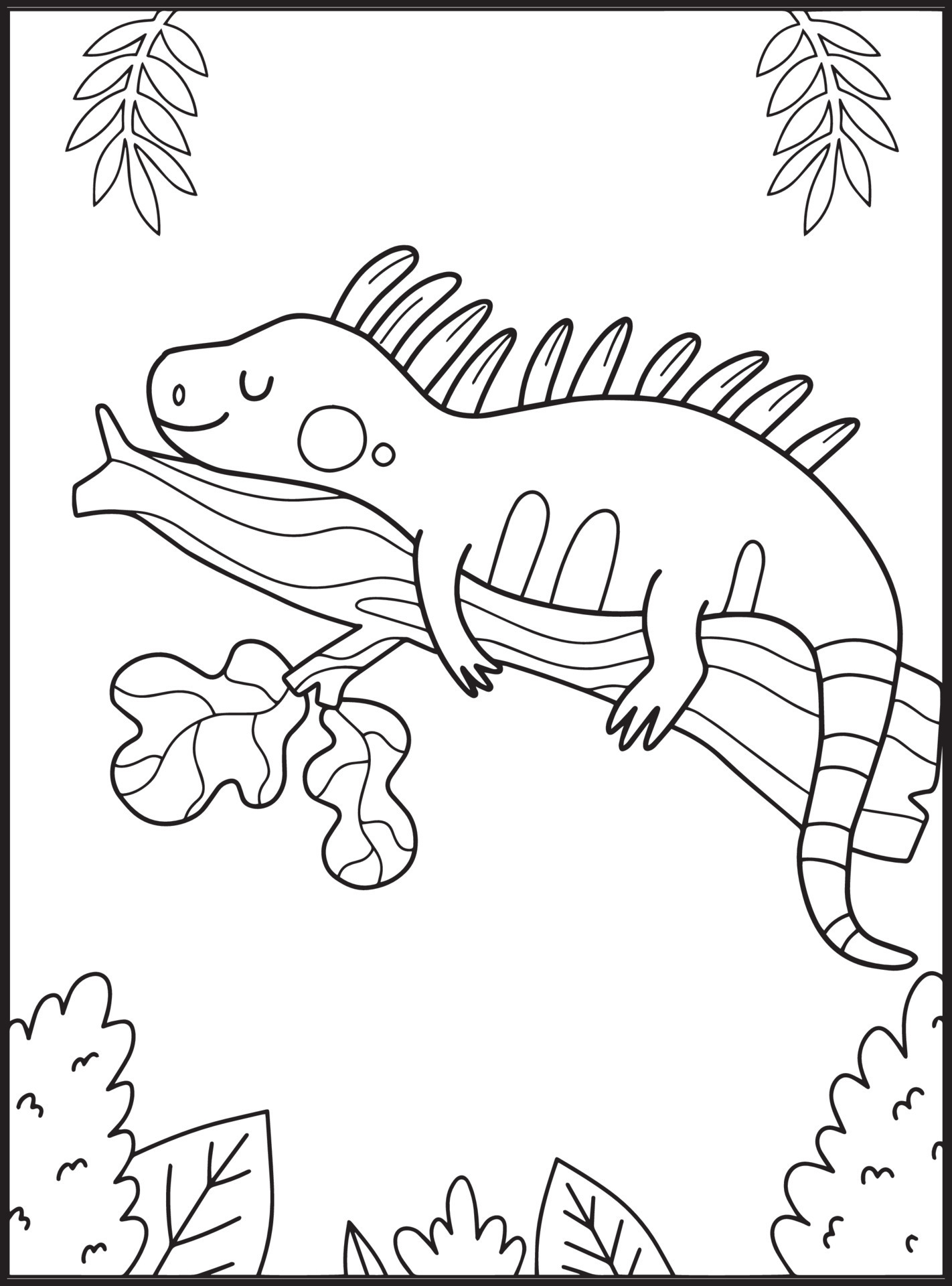 197 Lizard Color Pages: Reptilian Coloring Fun 184