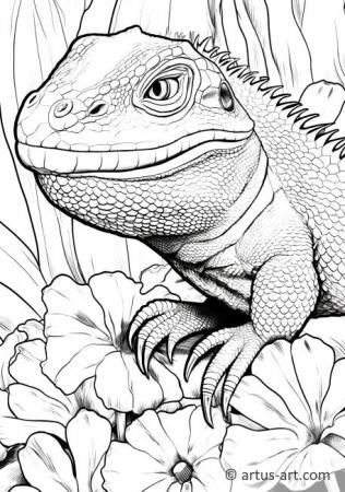 197 Lizard Color Pages: Reptilian Coloring Fun 21