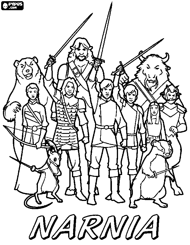 100 Narnia Coloring Pages Printable 43