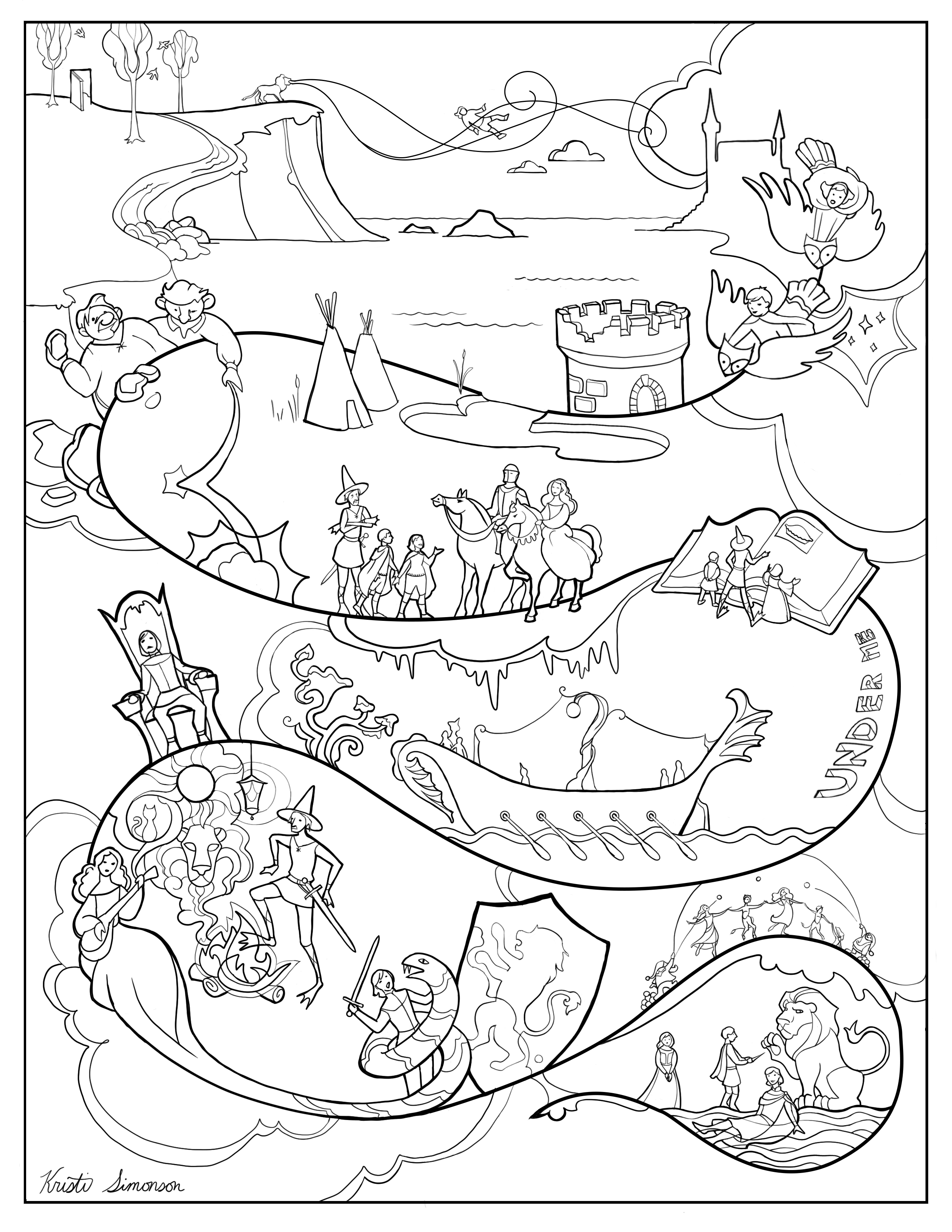 100 Narnia Coloring Pages Printable 80