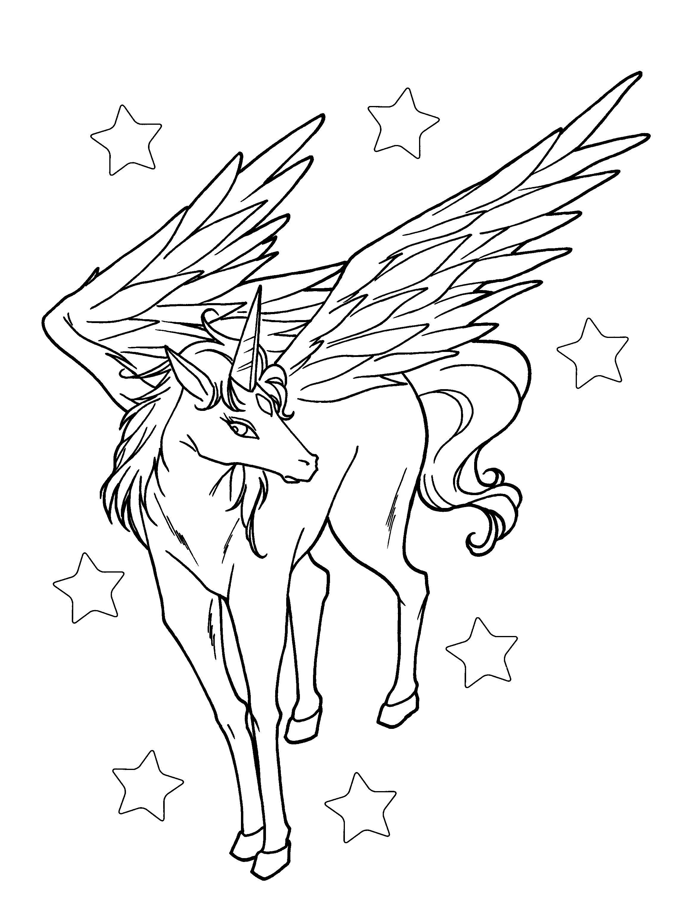 100 Pegasus Coloring Pages for Kids Printable 1