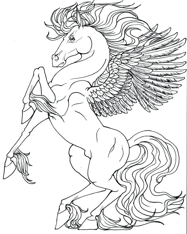 100 Pegasus Coloring Pages for Kids Printable 2