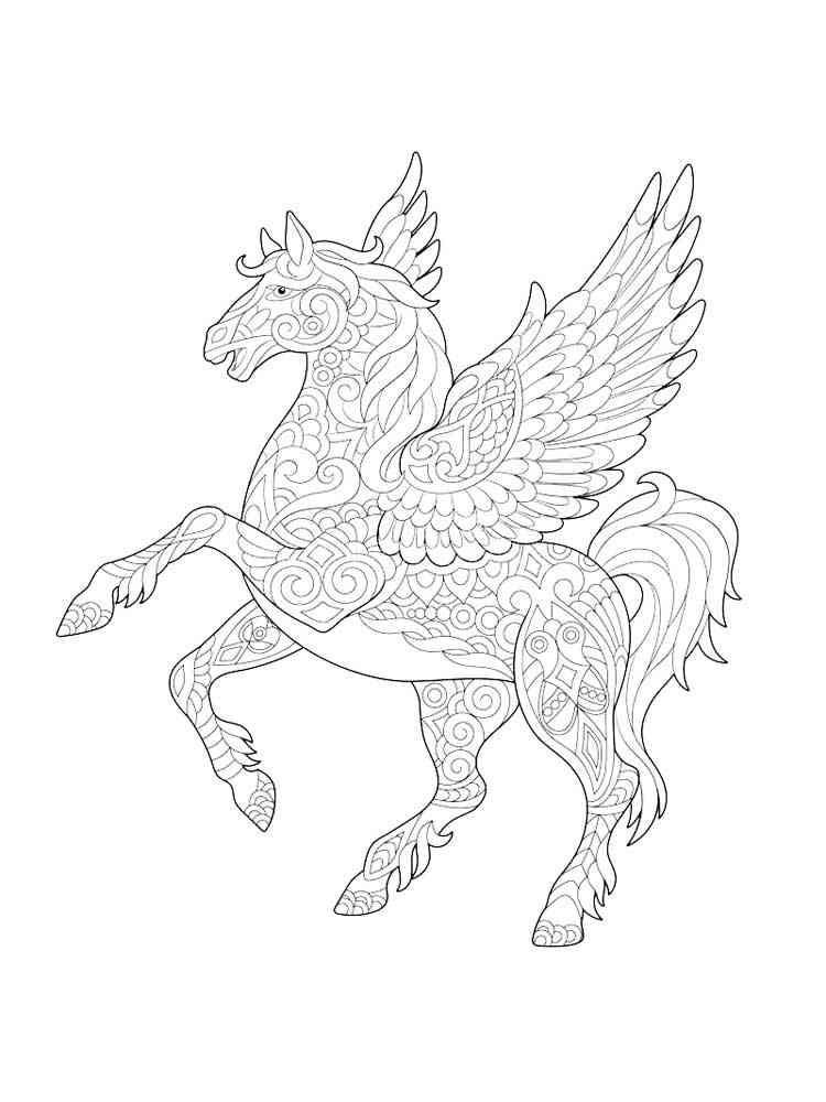 100 Pegasus Coloring Pages for Kids Printable 22