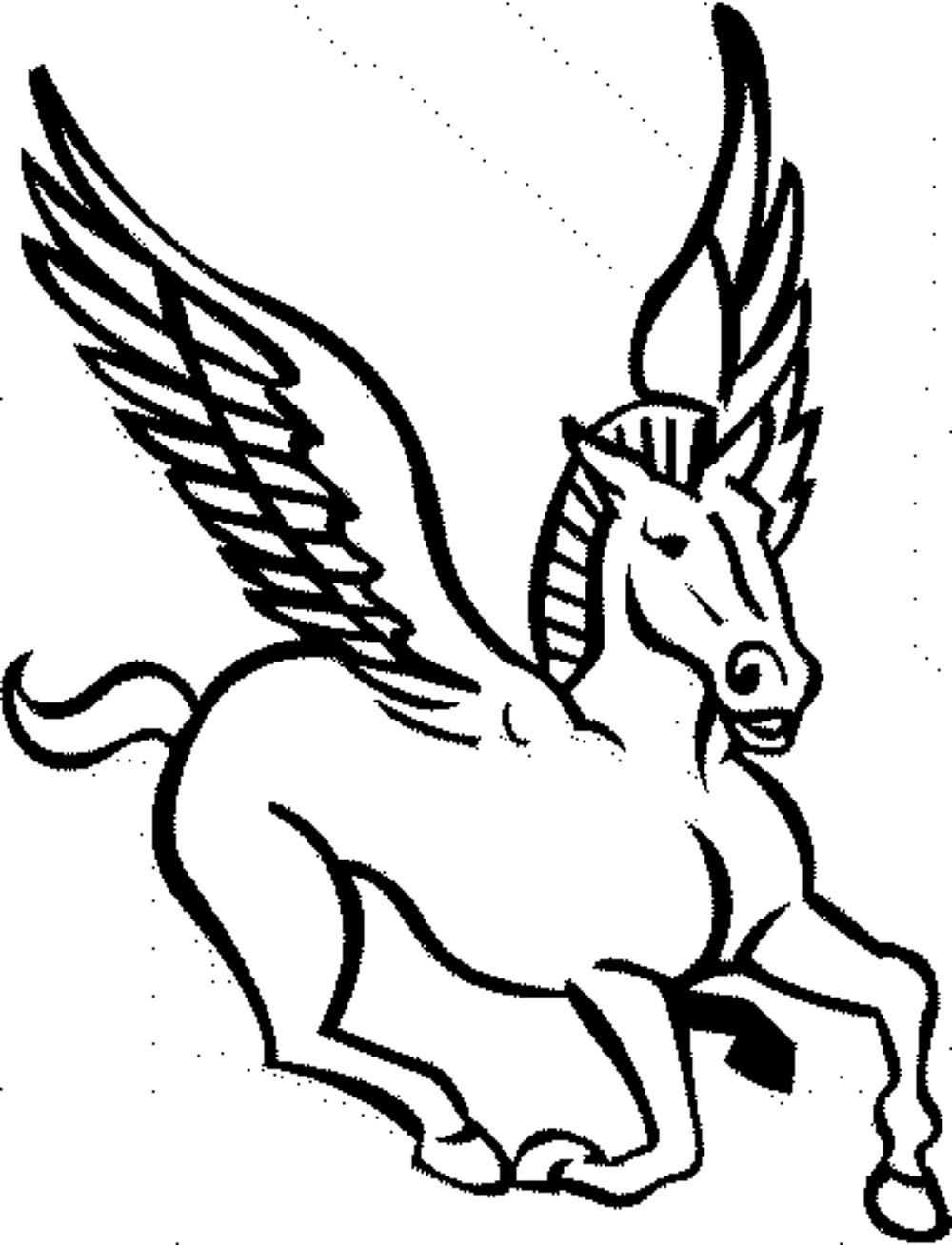 100 Pegasus Coloring Pages for Kids Printable 25