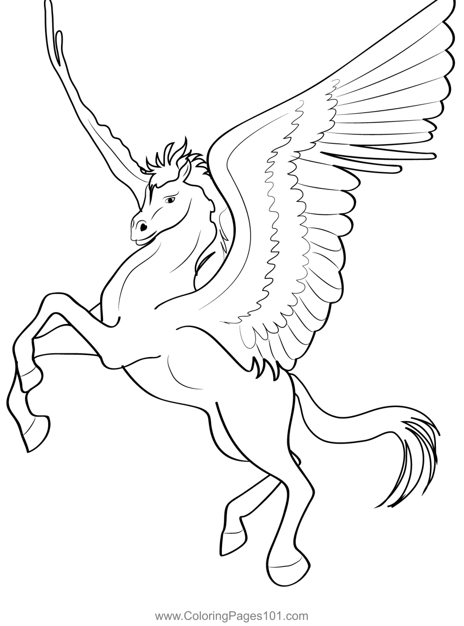 100 Pegasus Coloring Pages for Kids Printable 27