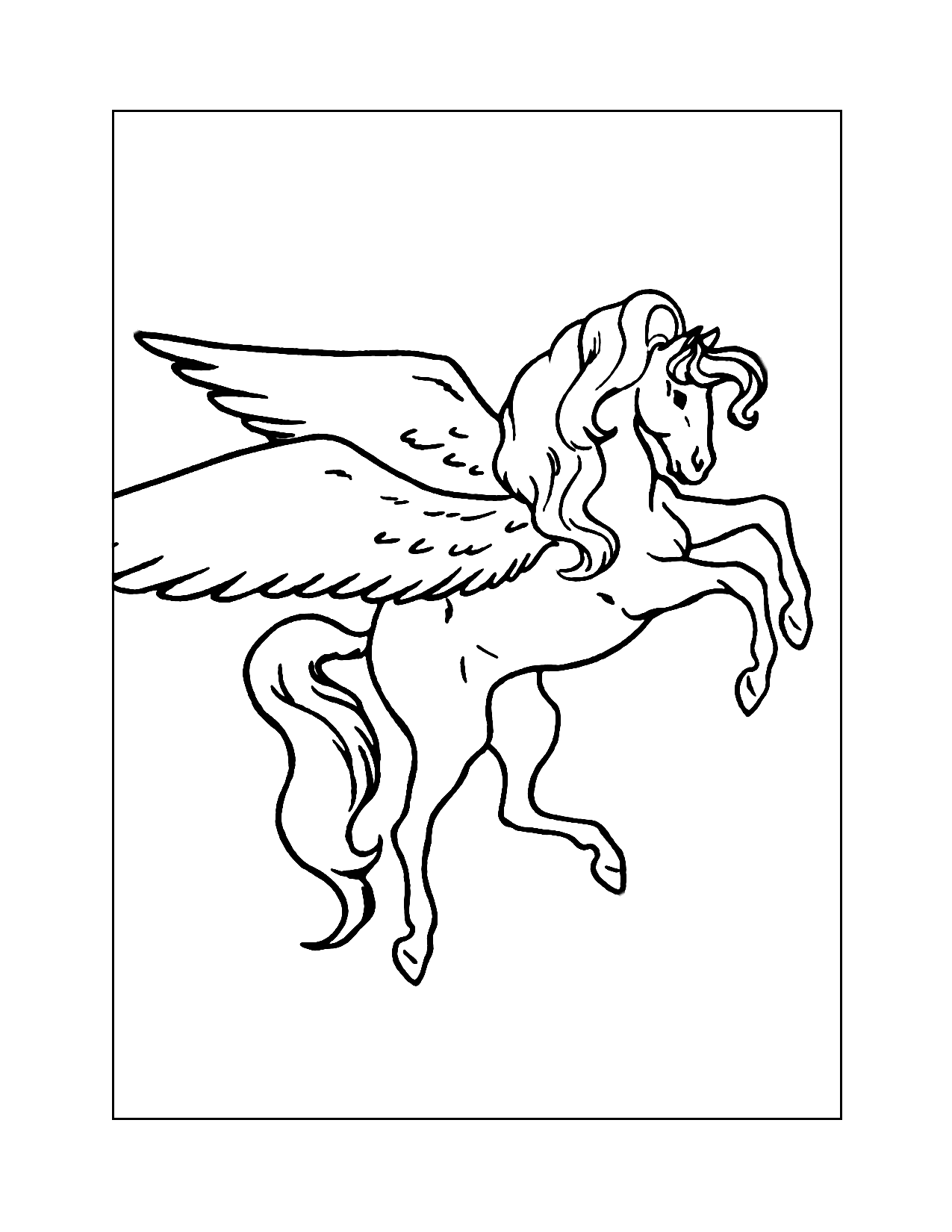 100 Pegasus Coloring Pages for Kids Printable 28