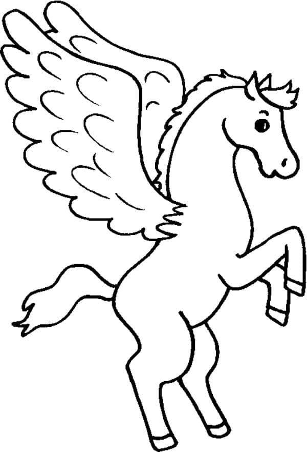 100 Pegasus Coloring Pages for Kids Printable 30