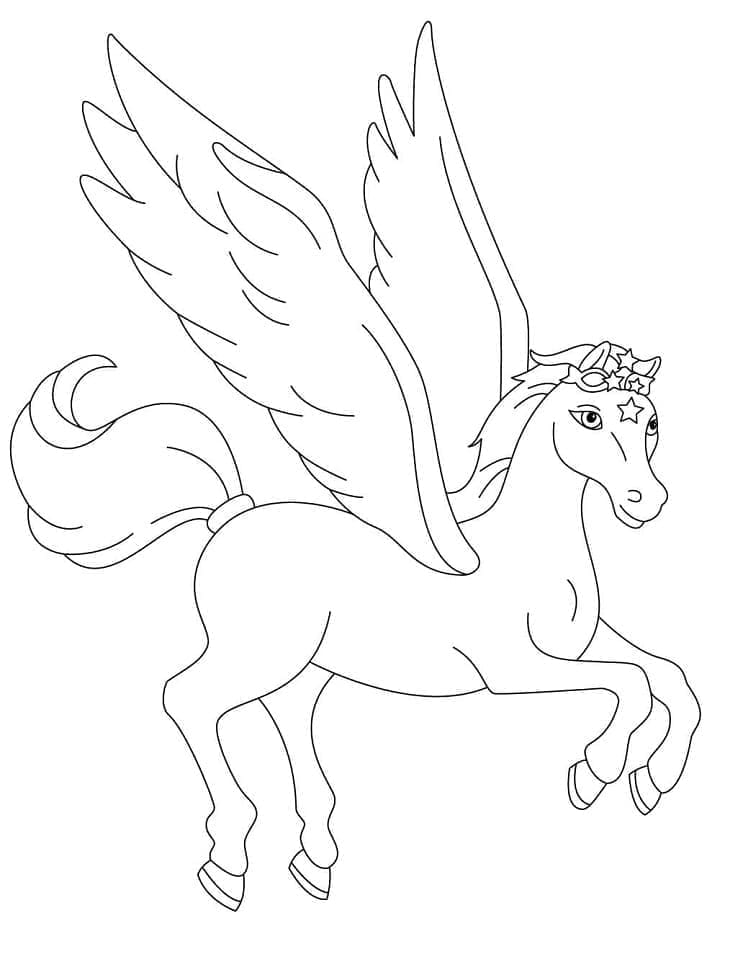 100 Pegasus Coloring Pages for Kids Printable 32