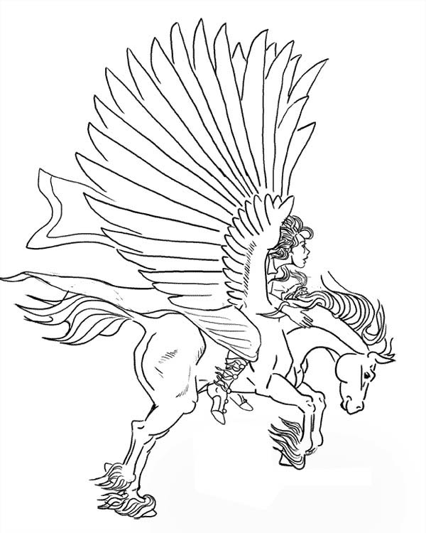 100 Pegasus Coloring Pages for Kids Printable 37