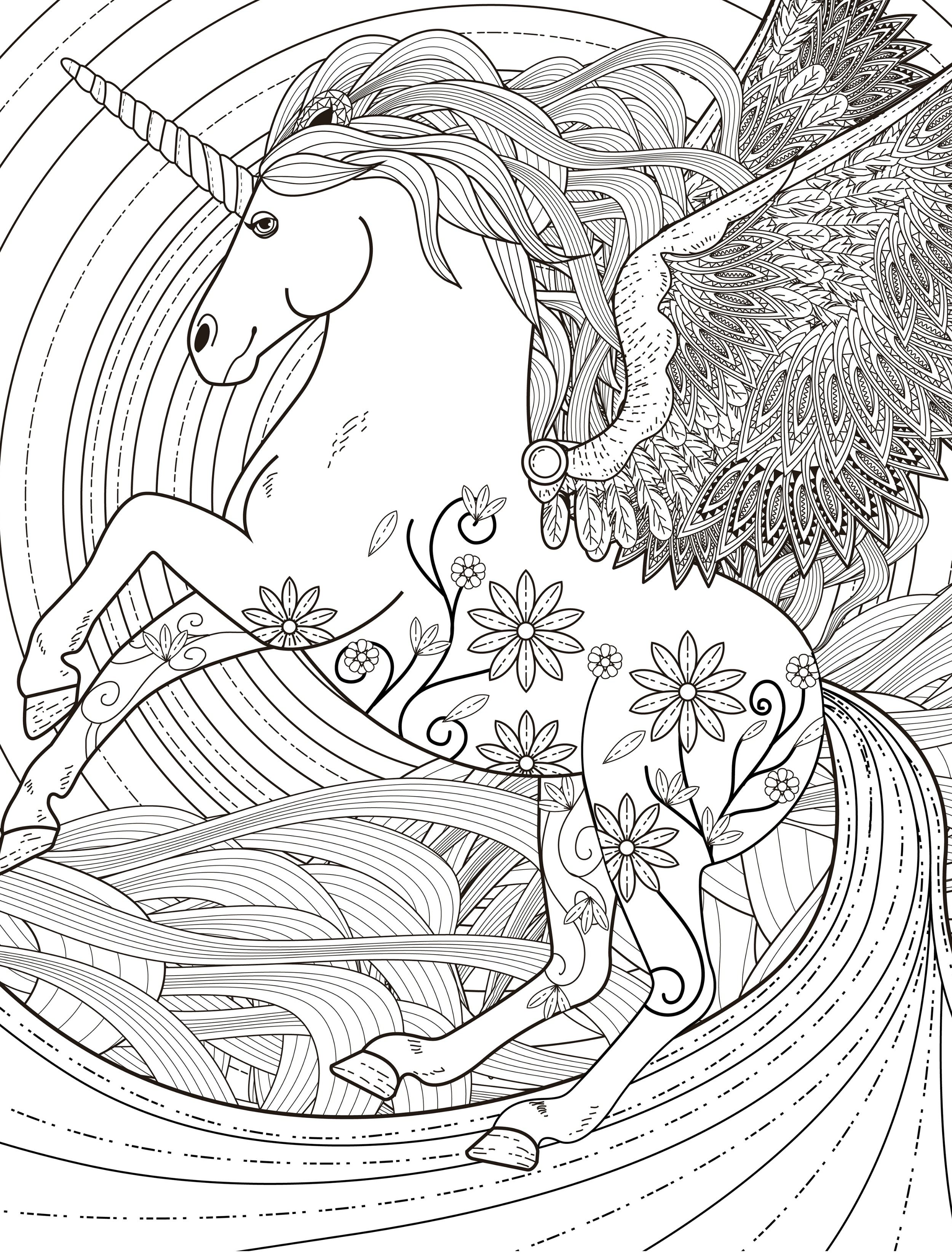 100 Pegasus Coloring Pages for Kids Printable 44