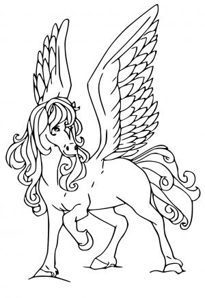 100 Pegasus Coloring Pages for Kids Printable 45