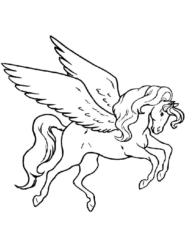 100 Pegasus Coloring Pages for Kids Printable 50