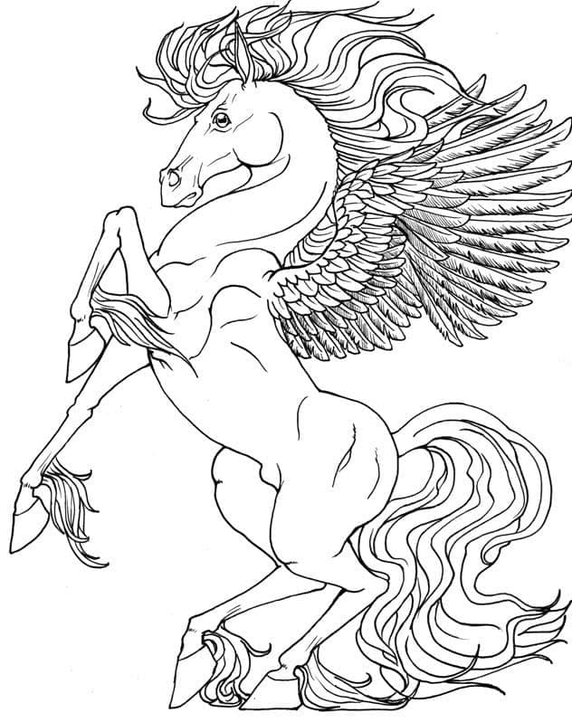 100 Pegasus Coloring Pages for Kids Printable 56