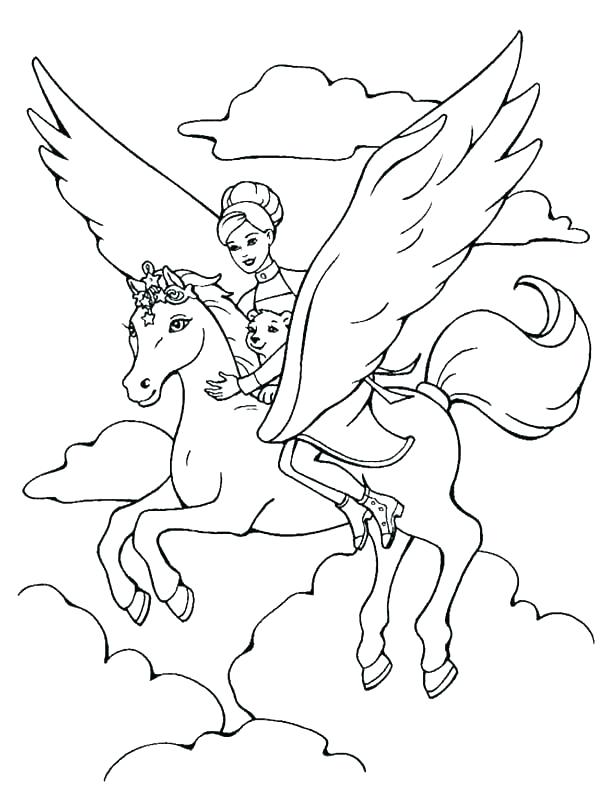 100 Pegasus Coloring Pages for Kids Printable 64