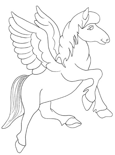 100 Pegasus Coloring Pages for Kids Printable 66