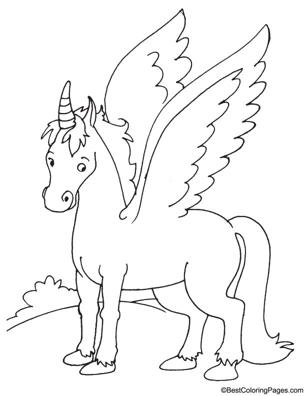 100 Pegasus Coloring Pages for Kids Printable 68