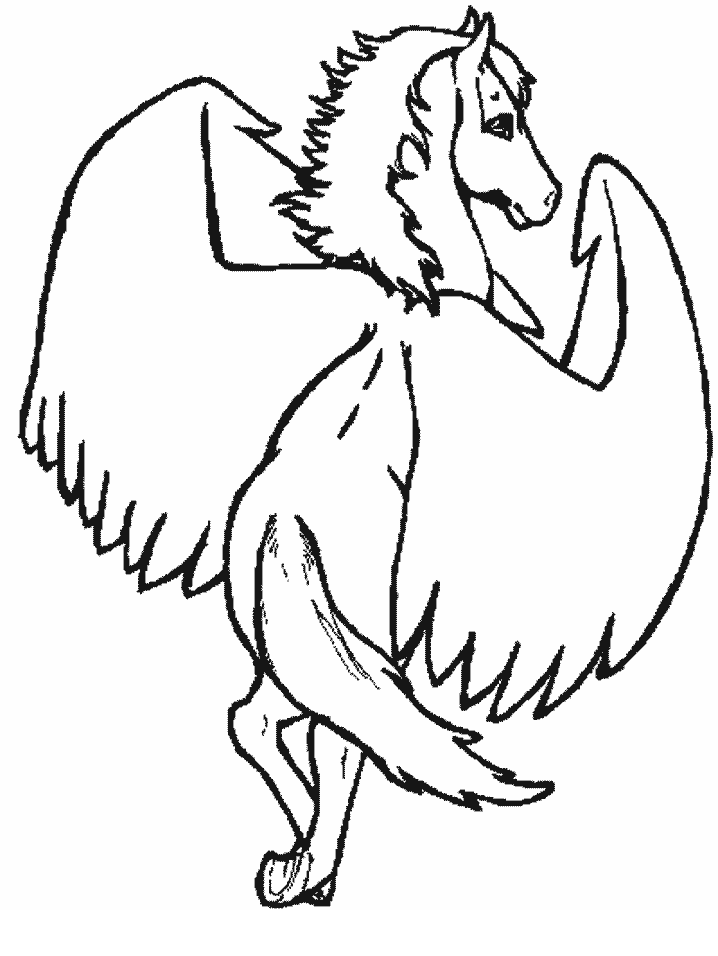 100 Pegasus Coloring Pages for Kids Printable 72