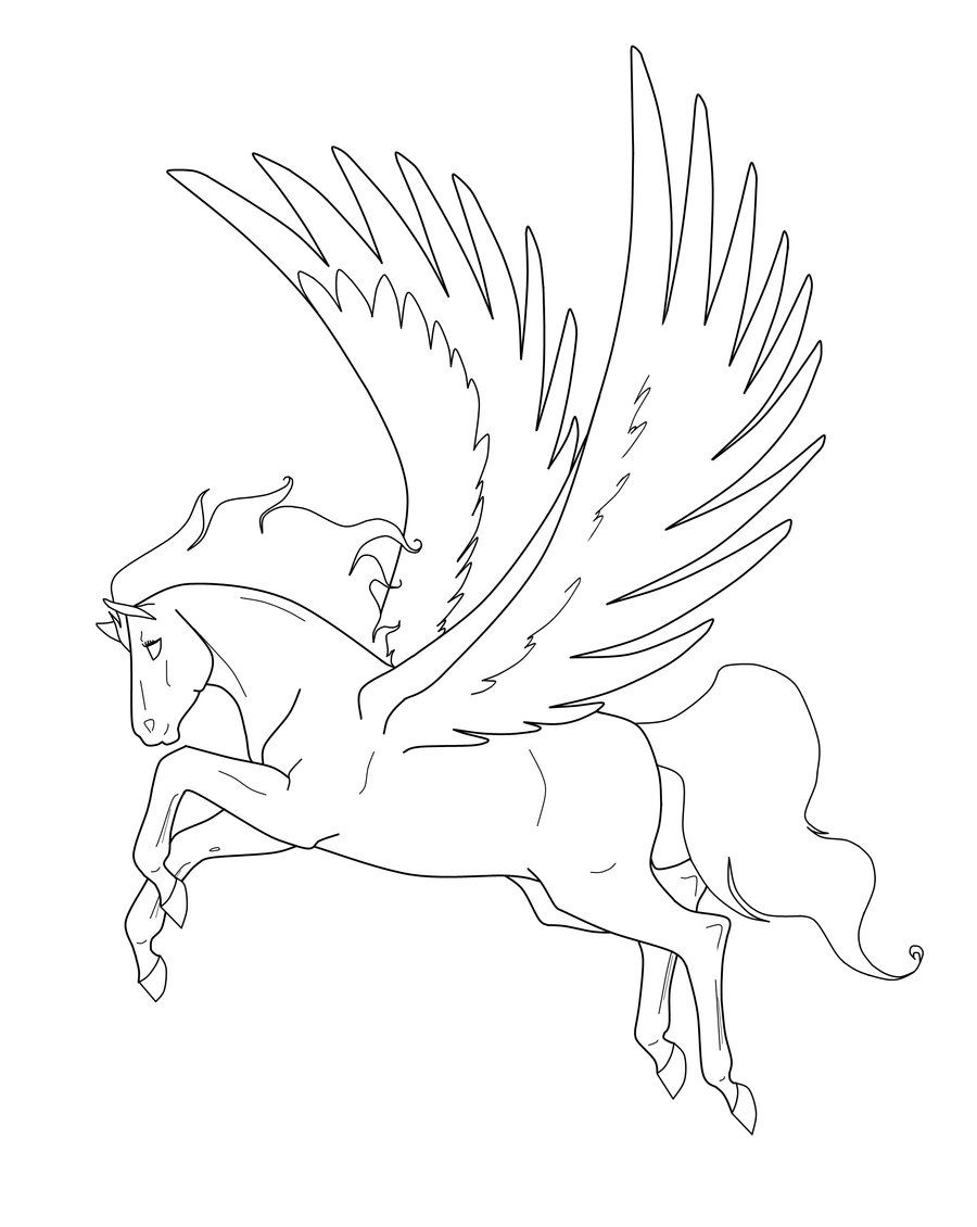 100 Pegasus Coloring Pages for Kids Printable 73