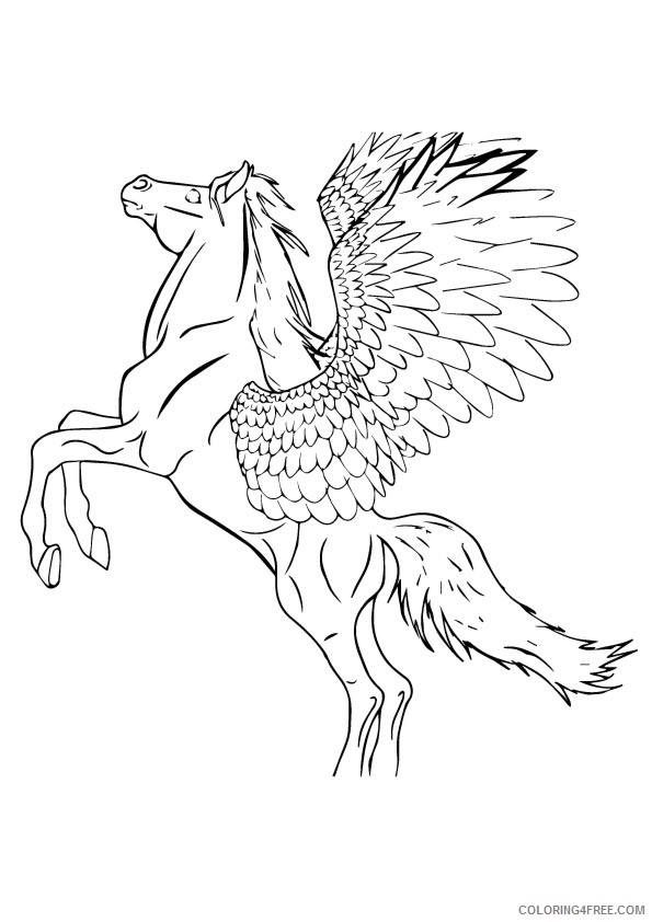 100 Pegasus Coloring Pages for Kids Printable 8