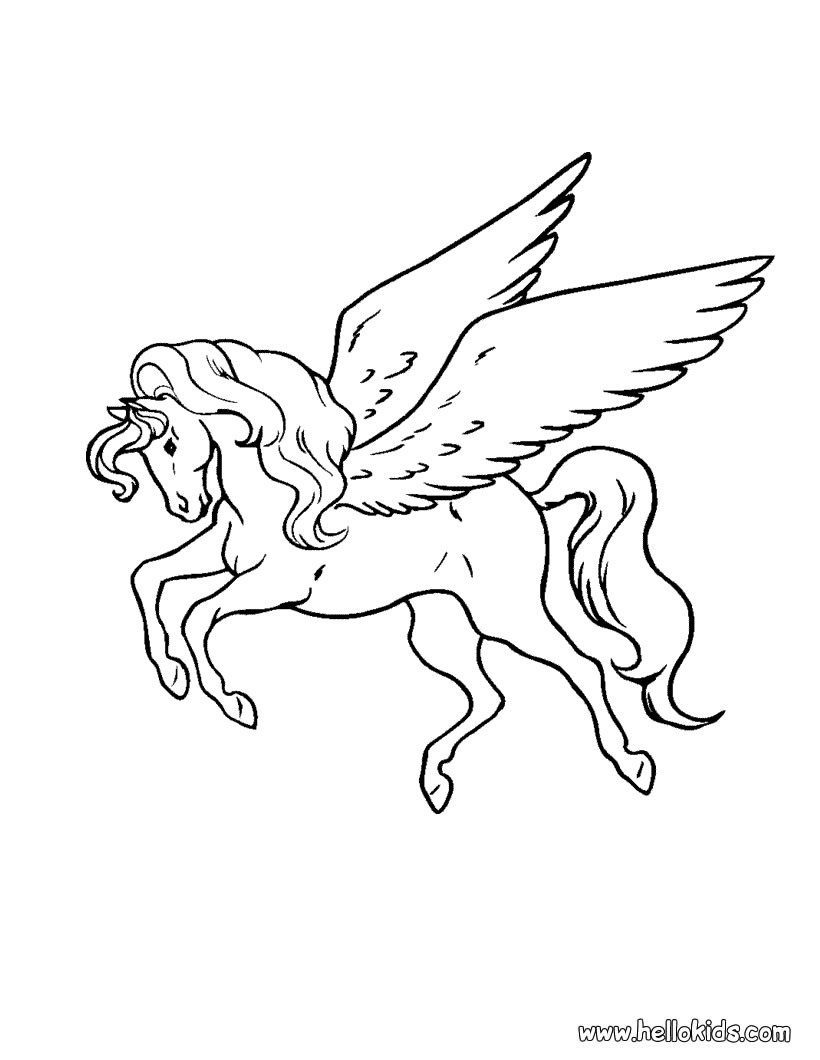 100 Pegasus Coloring Pages for Kids Printable 82