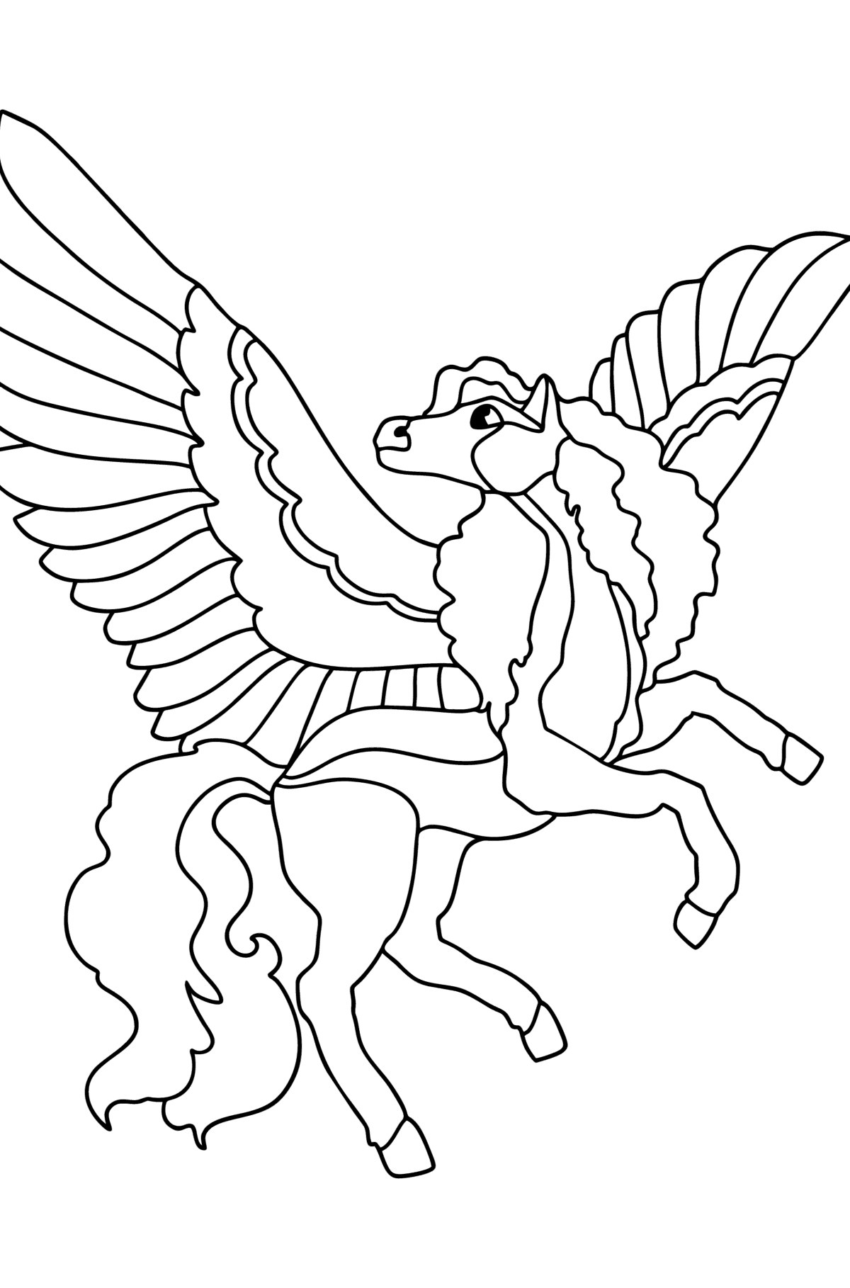 100 Pegasus Coloring Pages for Kids Printable 83