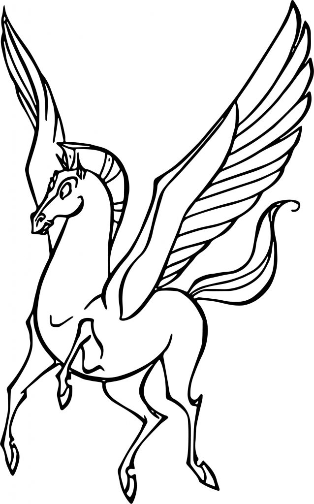 100 Pegasus Coloring Pages for Kids Printable 84