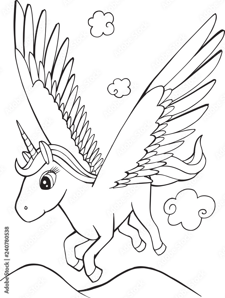 100 Pegasus Coloring Pages for Kids Printable 85