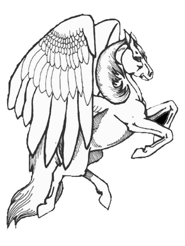 100 Pegasus Coloring Pages for Kids Printable 86