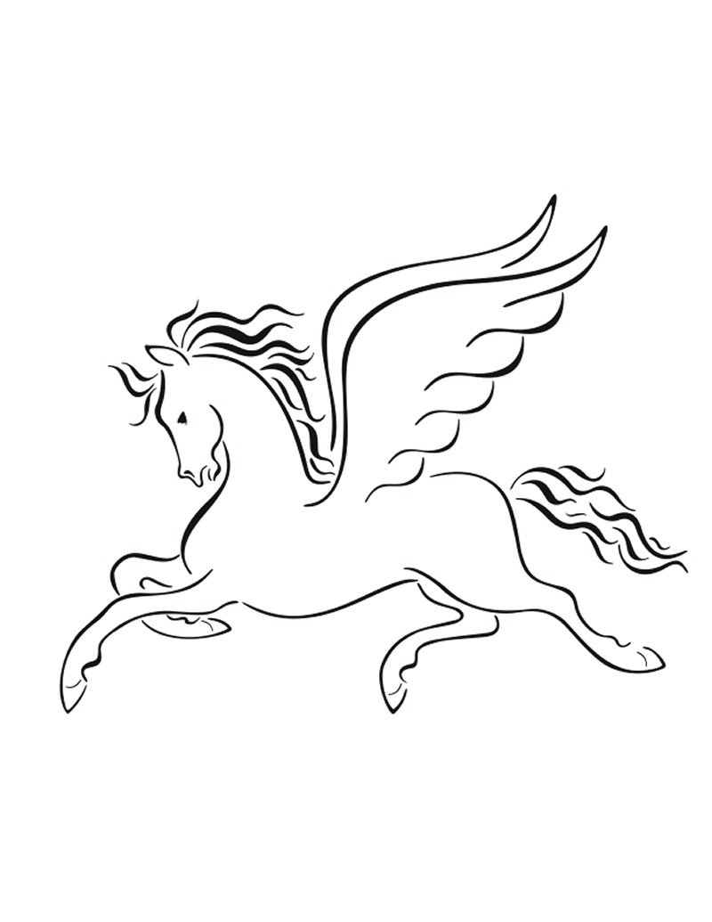 100 Pegasus Coloring Pages for Kids Printable 88