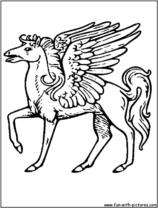 100 Pegasus Coloring Pages for Kids Printable 90