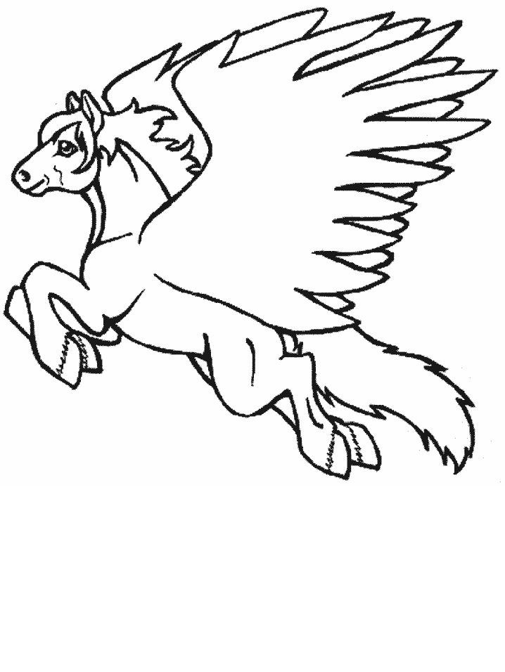 100 Pegasus Coloring Pages for Kids Printable 95