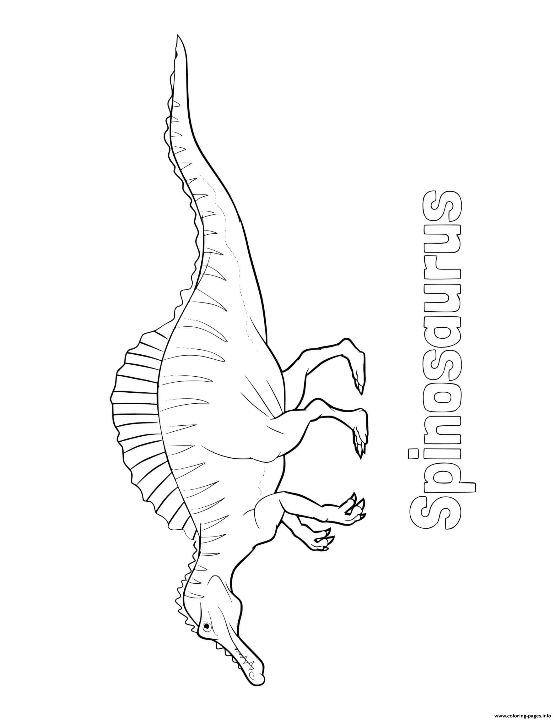 100+ Spinosaurus Coloring Pages Printable 1