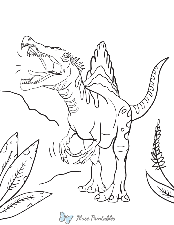 100+ Spinosaurus Coloring Pages Printable 102