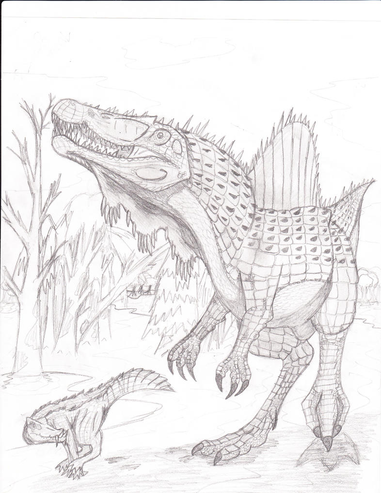 100+ Spinosaurus Coloring Pages Printable 105