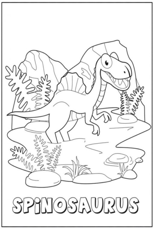 100+ Spinosaurus Coloring Pages Printable 108