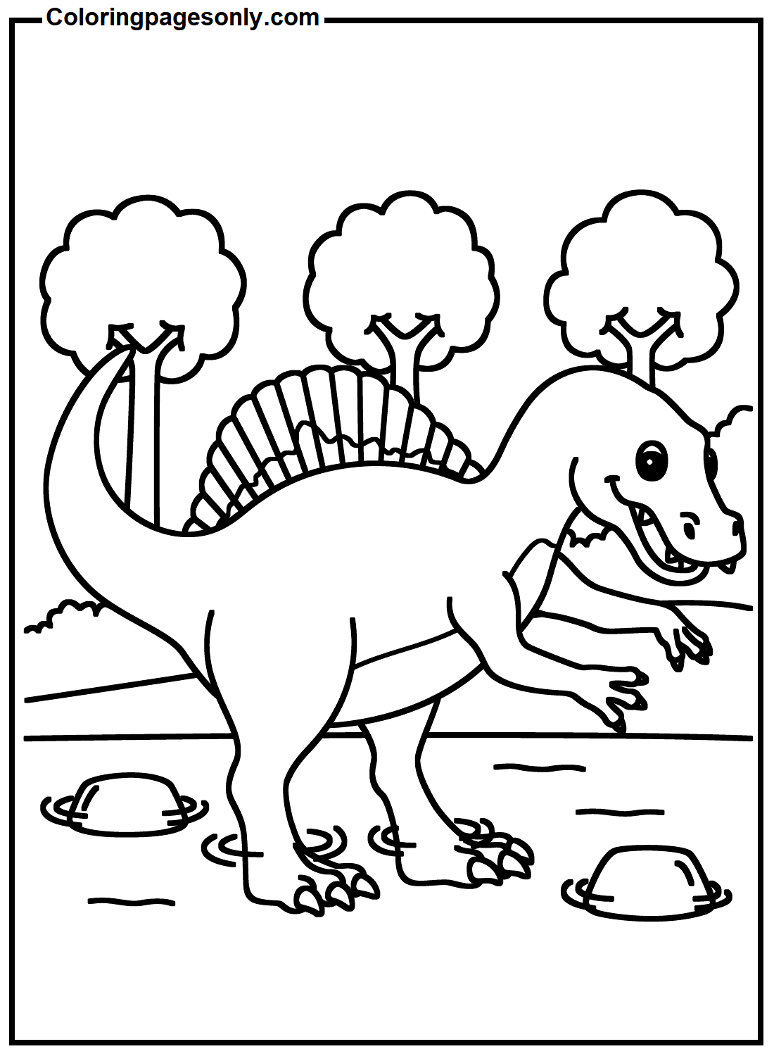 100+ Spinosaurus Coloring Pages Printable 109