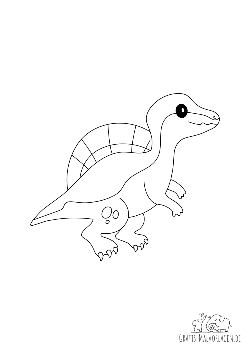 100+ Spinosaurus Coloring Pages Printable 16