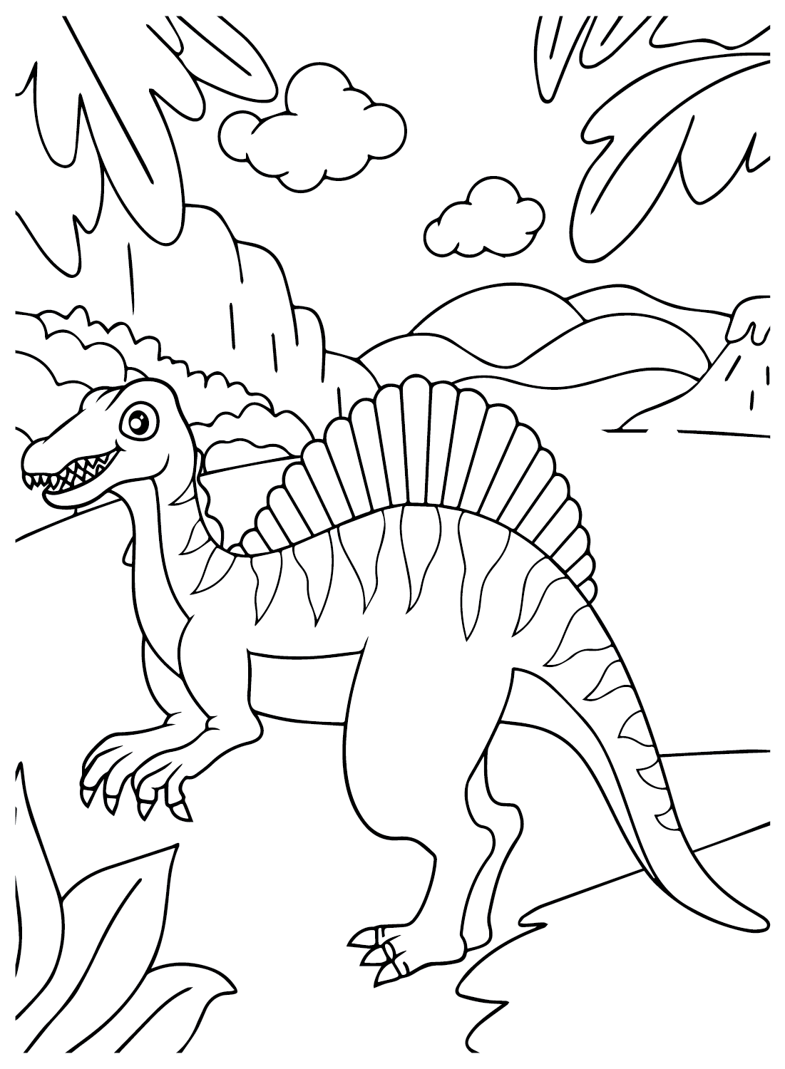 100+ Spinosaurus Coloring Pages Printable 17