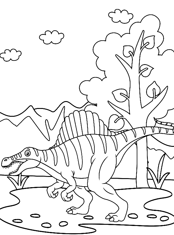 100+ Spinosaurus Coloring Pages Printable 2