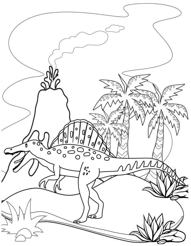 100+ Spinosaurus Coloring Pages Printable 3