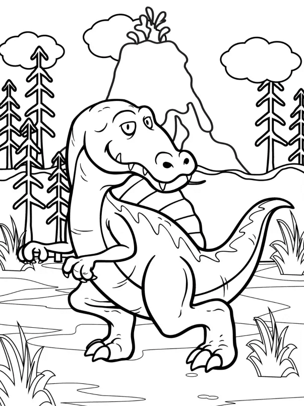 100+ Spinosaurus Coloring Pages Printable 34