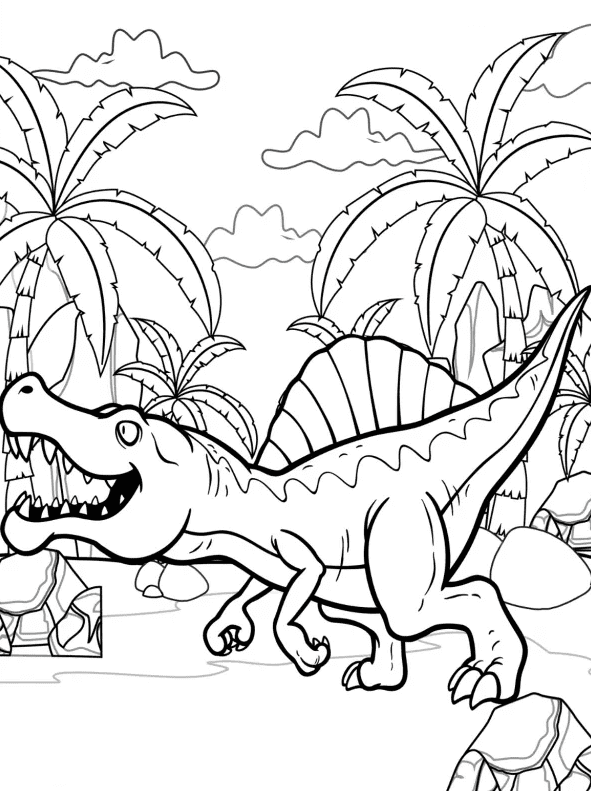 100+ Spinosaurus Coloring Pages Printable 35