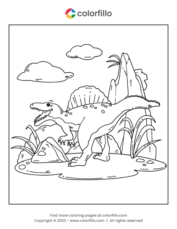 100+ Spinosaurus Coloring Pages Printable 39