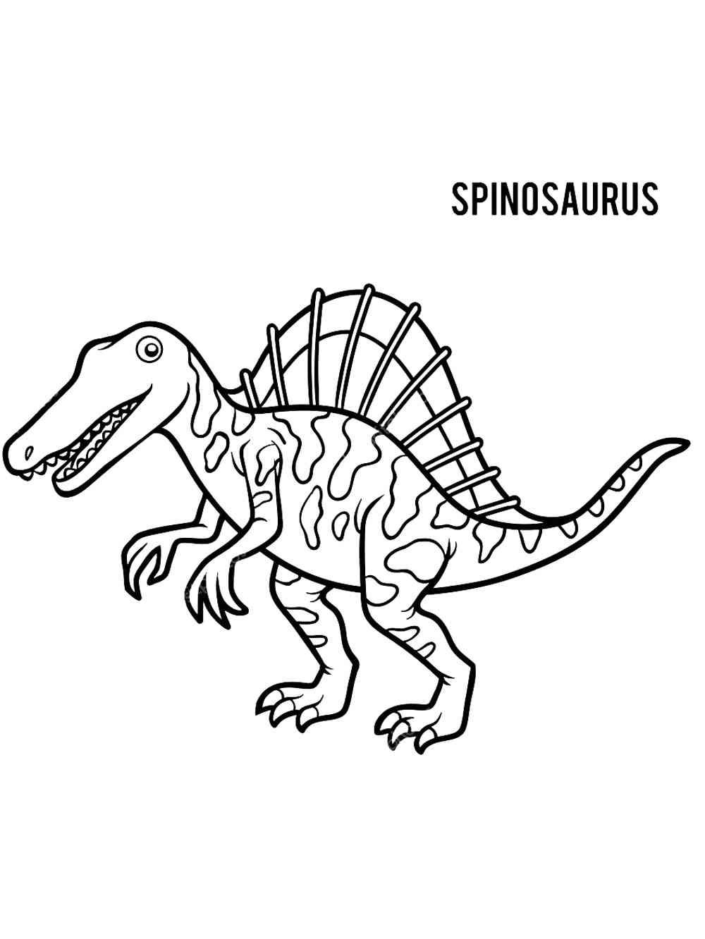 100+ Spinosaurus Coloring Pages Printable 4