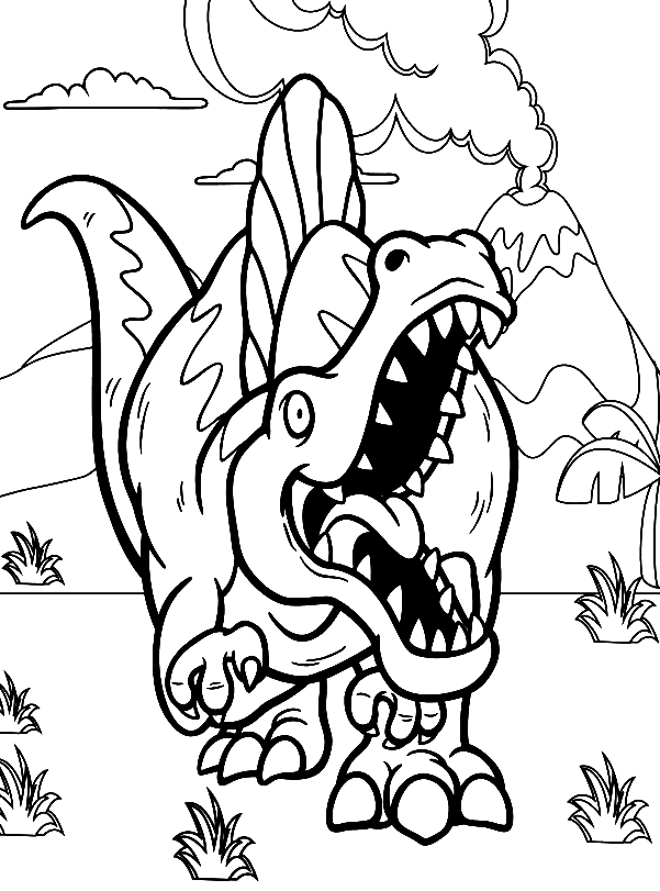 100+ Spinosaurus Coloring Pages Printable 49