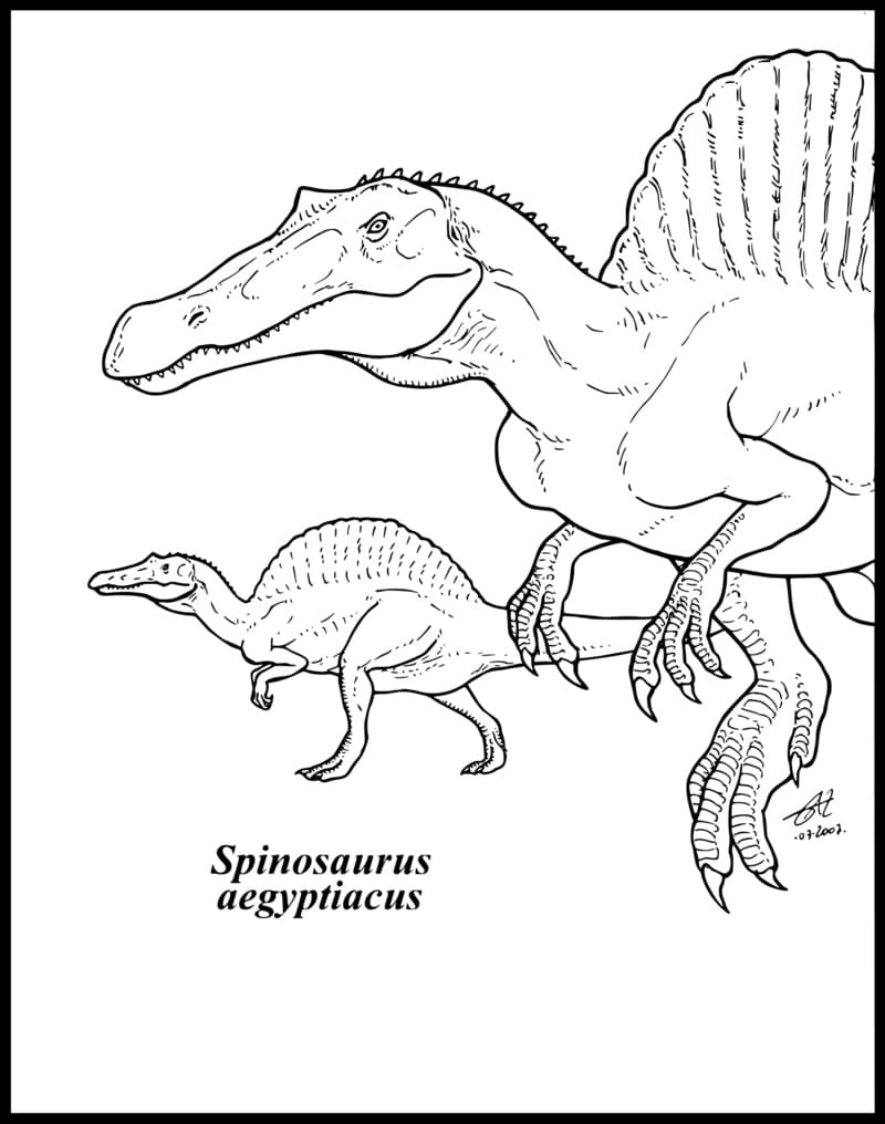 100+ Spinosaurus Coloring Pages Printable 57